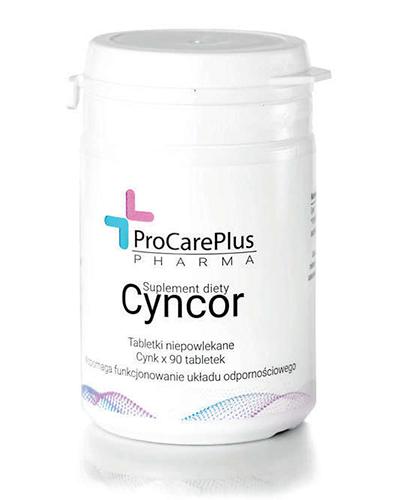  Cyncor 15 mg - 90 tabl. - cynk na odporność, cena, opinie, właściwości - Apteka internetowa Melissa  