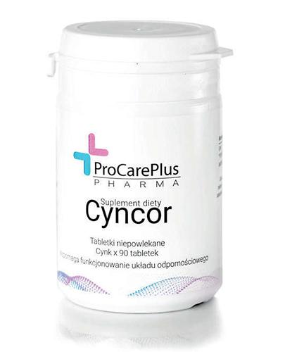 Cyncor 15 mg - 90 tabl. - cynk na odporność, cena, opinie, właściwości - Drogeria Melissa