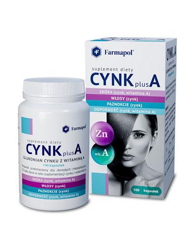 FARMAPOL CYNK PLUS A - 100 kaps. - cena, wskazania, właściwości