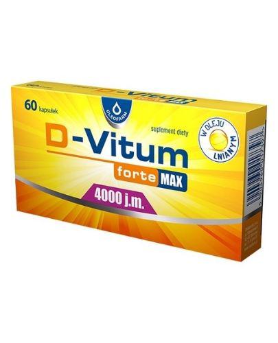 D-Vitum Forte Max 4000 j.m. - 60 kaps. - cena, opinie, właściwości