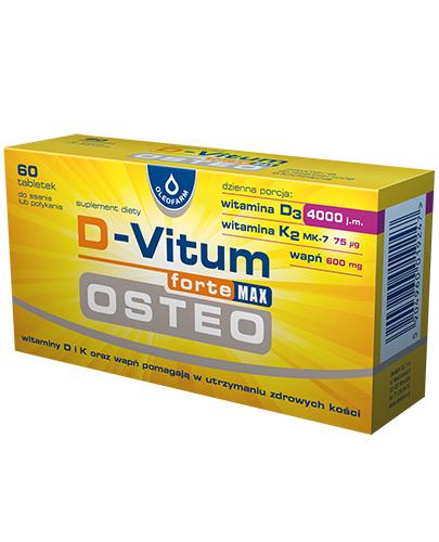 D-Vitum Forte Max Osteo, 60 tabletek - Apteka internetowa Melissa  