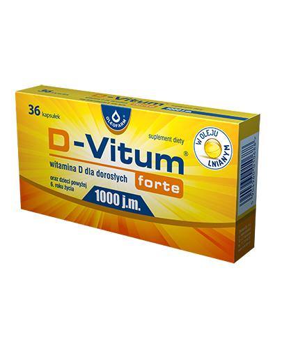 D-VITUM FORTE Witamina D dla dorosłych 1000 j.m. - 36 kaps. - Drogeria Melissa