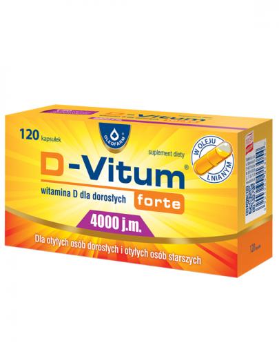  D-VITUM FORTE Witamina D dla dorosłych 4000 j.m. - 120 kaps. - Apteka internetowa Melissa  