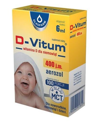  D-VITUM Witamina D dla niemowląt w aerozolu, 6 ml - Apteka internetowa Melissa  