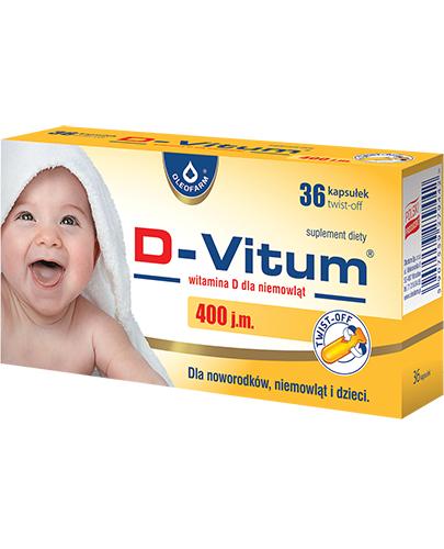 D-VITUM Witamina D dla niemowląt twist-off - 36 kaps. - Apteka internetowa Melissa