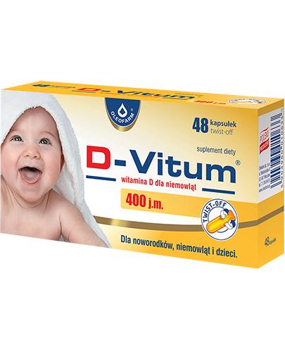  D-VITUM Witamina D dla niemowląt twist-off - 48 kaps. - Apteka internetowa Melissa  