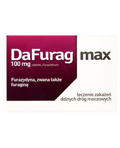  DAFURAG MAX 100mg, 30 tabl. przeciwbakteryjny na zakażenia dróg moczowych - Apteka internetowa Melissa  