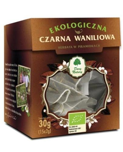  Dary Natury Ekologiczna czarna waniliowa herbata w piramidkach - 30 g - cena, opinie, właściwości - Apteka internetowa Melissa  