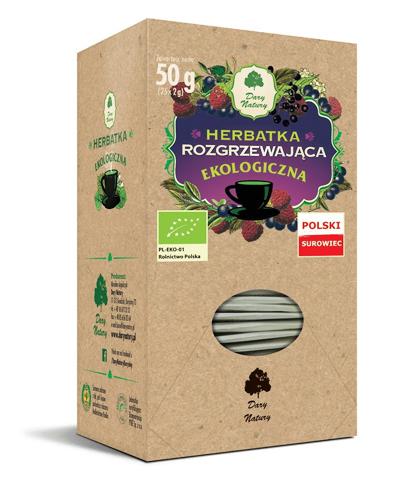  Dary Natury Ekologiczna herbatka rozgrzewająca, 25 saszetek - Apteka internetowa Melissa  