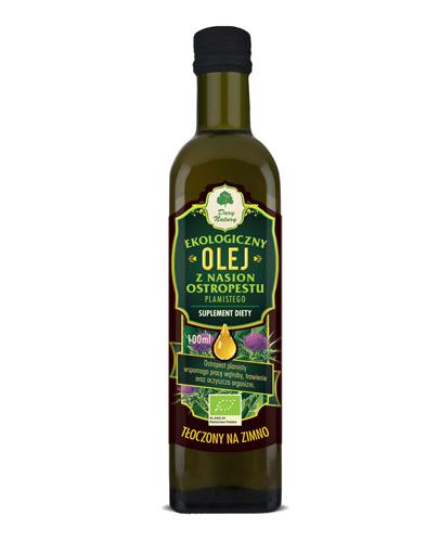 Dary Natury Ekologiczny olej z nasion ostropestu plamistego 100 ml Na wątrobę cena, opinie, właściwości
