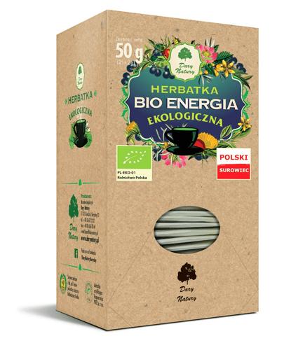 DARY NATURY Herbatka energia BIO 25 x 2g - cena, stosowanie, opinie 