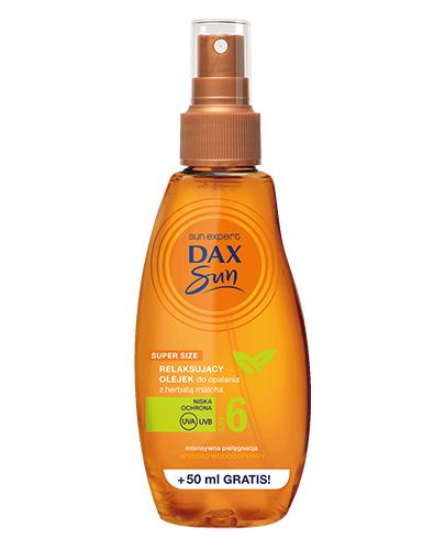 Dax Sun Relaksujący Olejek do opalania z herbatą matcha SPF15, 200 ml, cena, opinie, skład - Apteka internetowa Melissa