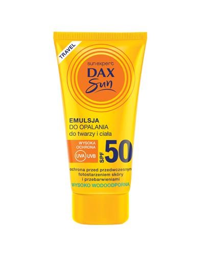  Dax Sun Travel Emulsja do opalania do twarzy i ciała SPF 50 - 50 ml - cena, opinie, właściwości  - Apteka internetowa Melissa  
