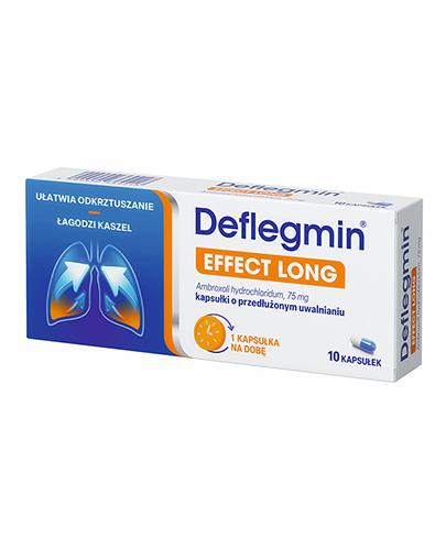Deflegmin Effect Long 75 mg, kapsułki, 10 sztuk 