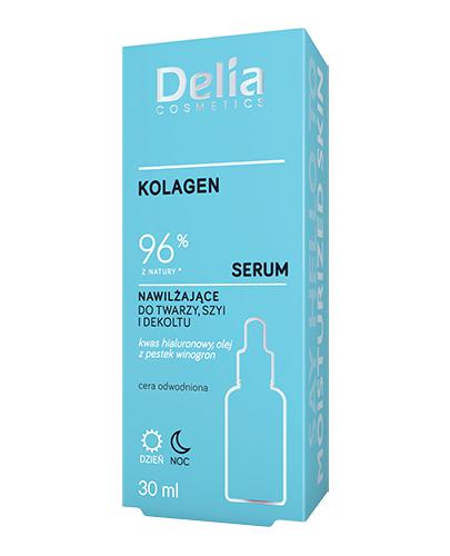  Delia Cosmetics Kolagen Serum nawilżające do twarzy szyi i dekoltu, 30 ml, cena, opinie, właściwości - Apteka internetowa Melissa  