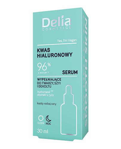  Delia Cosmetics Kwas hialuronowy Serum wypełniające do twarzy szyi i dekoltu, 30 ml, cena, opinie, stosowanie - Apteka internetowa Melissa  