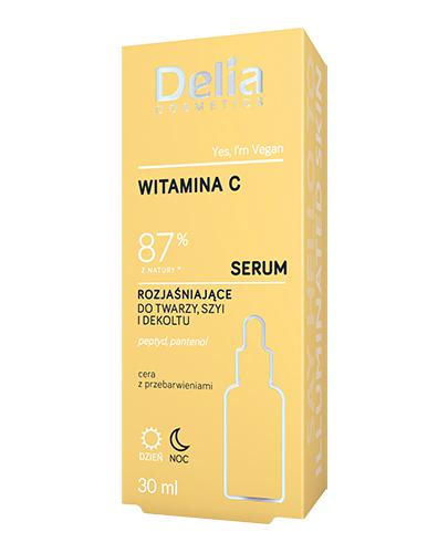  Delia Cosmetics Witamina C Serum rozjaśniające do twarzy szyi i dekoltu, 30 ml, cena, opinie, wskazania - Apteka internetowa Melissa  