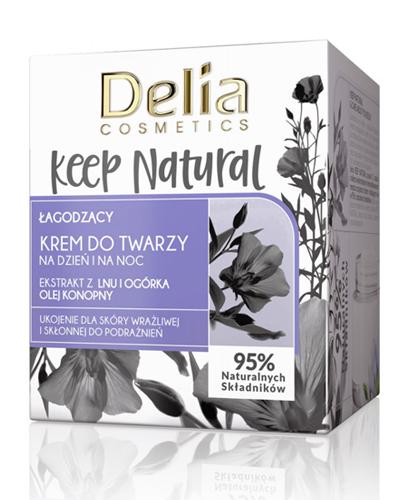  Delia Keep Natural Łagodzący krem do twarzy na dzień i na noc - 50 ml Do cery wrażliwej - cena, opinie, stosowanie  - Apteka internetowa Melissa  