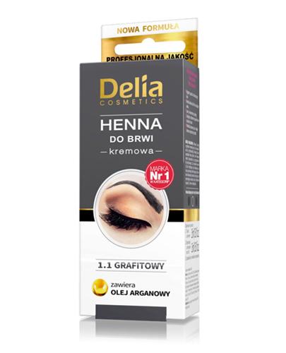   Delia Kremowa henna do brwi 1.1 Grafitowy - 15 ml  Do koloryzacji brwi - cena, opinie, stosowanie  - Apteka internetowa Melissa  