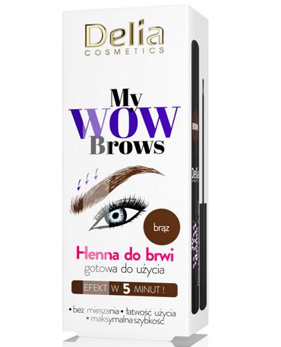  Delia My Wow Brows Henna do brwi gotowa do użycia brąz - 6 ml Do krótkotrwałej koloryzacji brwi - cena, opinie, stosowanie  - Apteka internetowa Melissa  