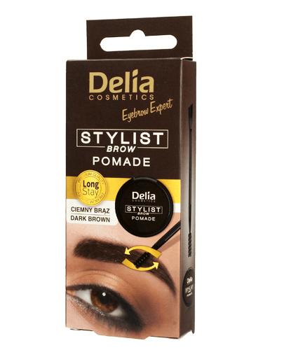  Delia Pomada do brwi ciemny brąz 3.0 - 1 szt. Do makijażu i korekty kształtu brwi - cena, opinie, stosowanie  - Apteka internetowa Melissa  