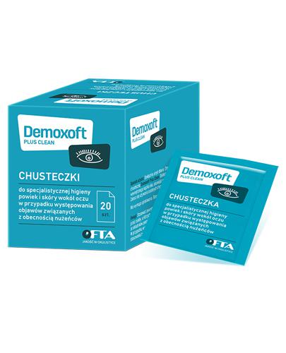 Demoxoft Plus Clean Chusteczki do powiek - 20 szt. - cena, opinie, stosowanie  - Apteka internetowa Melissa  