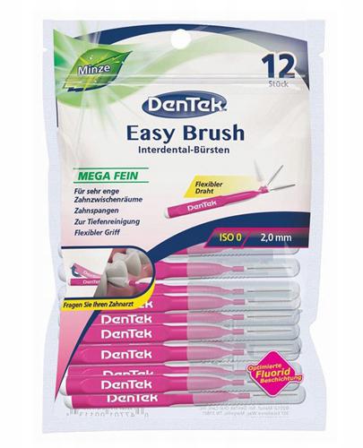  DenTek Easy Brush Szczoteczki do bardzo wąskich przestrzeni międzyzębowych, rozmiar 0, 12 sztuk - Apteka internetowa Melissa  