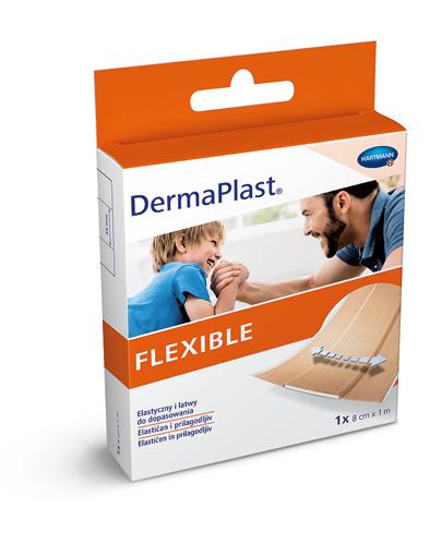  DermaPlast Flexible Plaster z elastycznej tkaniny tekstylnej 8 cm x 1 m - 1 szt. Na drobne rany - cena, opinie, właściwości  - Apteka internetowa Melissa  