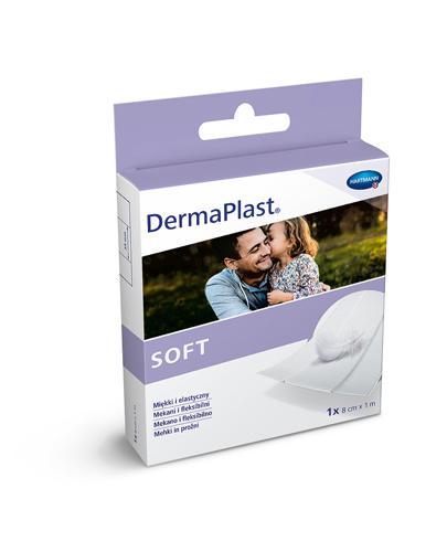  DermaPlast Soft Plaster z miękkiej włókniny 8 cm x 1 m - 1 szt. Na otarcia i skaleczenia - cena, opinie, właściwości  - Apteka internetowa Melissa  