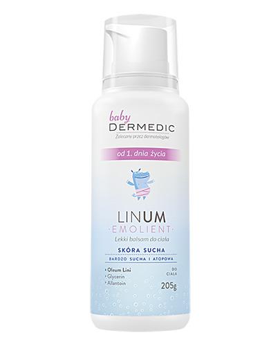 DERMEDIC BABY EMOLIENT LINUM Lekki balsam do ciała - 205 g + DERMEDIC BABY kremowy żel do mycia 2w1 od pierwszego dnia życia - 75 ml - Apteka internetowa Melissa