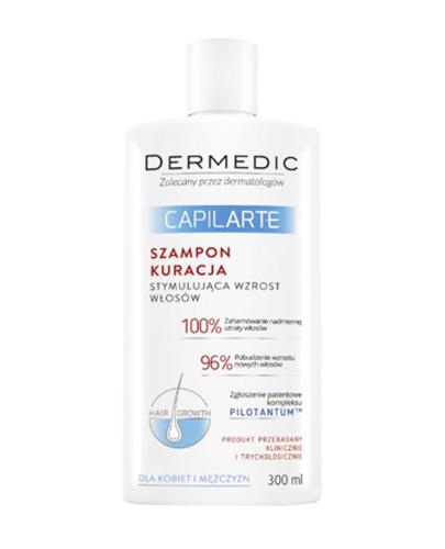 DERMEDIC CAPILARTE Szampon kuracja stymulująca wzrost włosów - 300 ml - Apteka internetowa Melissa
