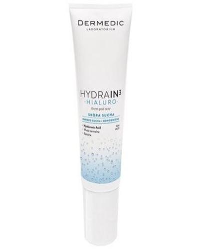 DERMEDIC HYDRAIN 3 HIALURO Krem pod oczy - 15 ml - cena, opinie, skład