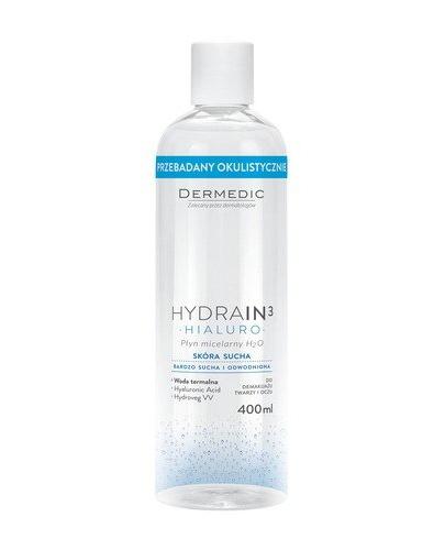 DERMEDIC HYDRAIN 3 HIALURO Płyn micelarny H20 - 400 ml - Apteka internetowa Melissa