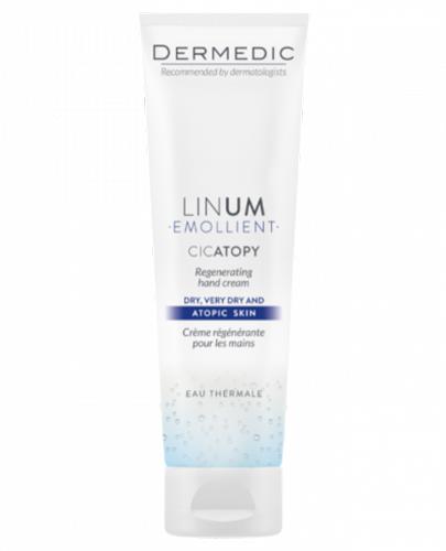 Dermedic Linum Emollient Cicatopy Regenerujący Krem do rąk, 115 ml + DERMEDIC CICATOPY kojący krem nawilżający - 2,5g - Apteka internetowa Melissa