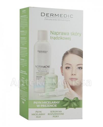 DERMEDIC NORMACNE PREVENTI Serum na rozszerzone pory - 30 ml + DERMEDIC NORMACNE PREVENTI Płyn micelarny - 200 ml - Apteka internetowa Melissa