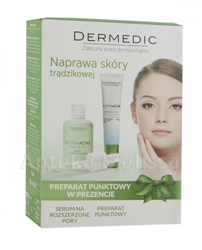 DERMEDIC NORMACNE PREVENTI Serum na rozszerzone pory - 30 ml + DERMEDIC NORMACNE THERAPY Preparat punktowy - 15 g - Apteka internetowa Melissa