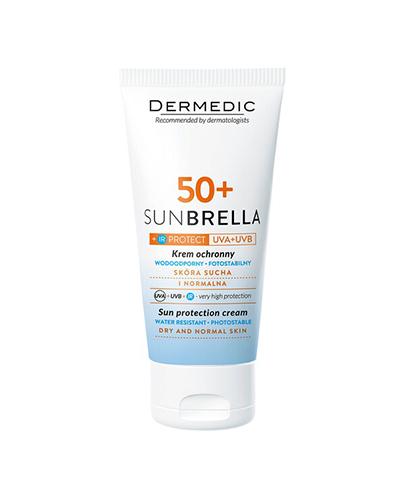 DERMEDIC SUNBRELLA SPF50+ Krem ochronny skóra sucha i normalna, 50 ml + DERMEDIC HYDRAIN 3 HIALURO Płyn micelarny H2O - 100 ml