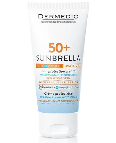 Dermedic Sunbrella Krem ochronny do skóry naczynkowej SPF 50+, 50 ml - Apteka internetowa Melissa