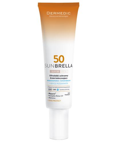  DERMEDIC SUNBRELLA SUN BB SPF50 Ultralekki ochronny krem koloryzujący - 40 g - Apteka internetowa Melissa  