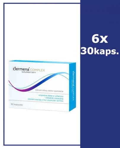 DERMENA COMPLEX Suplement diety - 6 x 30 kaps. - Apteka internetowa Melissa