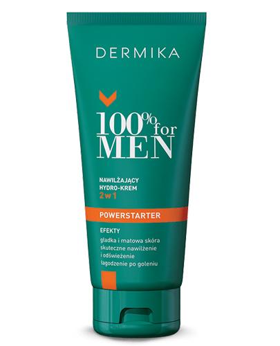 DERMIKA 100% FOR MEN Nawilżający hydro-krem do twarzy 2w1 - 100 ml - Drogeria Melissa