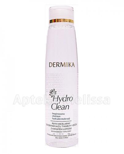 DERMIKA HYDRO CLEAN Płyn micelarny do demakijażu twarzy i oczu z kwiatem lotosu - 200 ml - Apteka internetowa Melissa