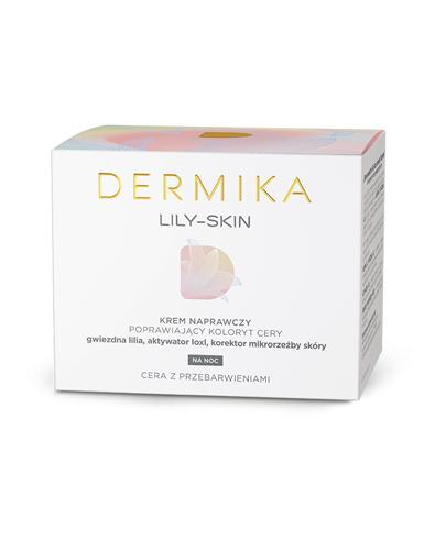  Dermika Lily Skin Krem naprawczy na noc - 50 ml + Hydroclean Tonizujący żel do mycia twarzy - 50 ml - Apteka internetowa Melissa  