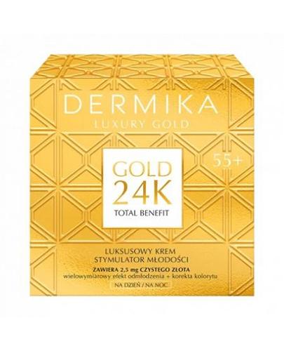  Dermika Luxury Gold 24K Luksusowy Krem stymulator młodości 55+ na dzień i na noc, 50 ml - Apteka internetowa Melissa  
