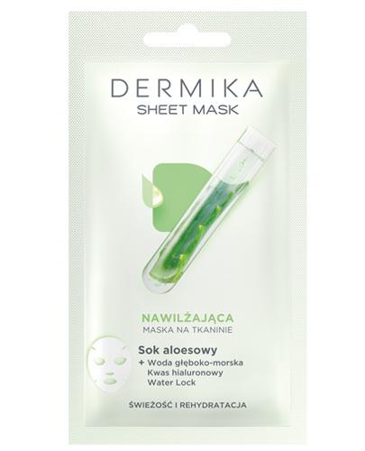  DERMIKA SHEET MASK Maska na tkaninie Sok aloesowy - 1 szt. - odświeżenie i skuteczne nawodnienie skóry - cena - Apteka internetowa Melissa  