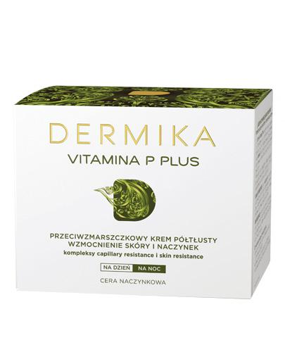  Dermika Vitamina P Plus Krem półtłusty przeciwzmarszczkowy - 50 ml - cena, opinie, właściwości  - Apteka internetowa Melissa  