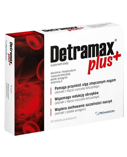 DETRAMAX PLUS - 30 tabl. Wsparcie dla krążenia żylnego. - Apteka internetowa Melissa