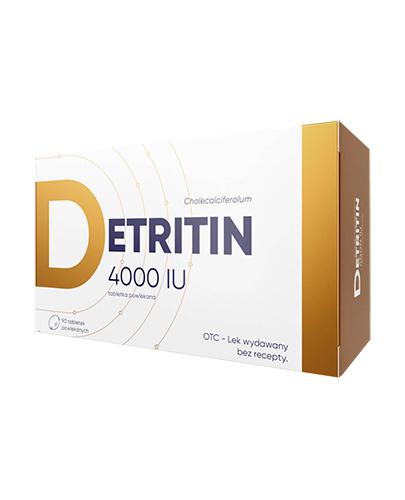  Detritin 4000 IU, niedobór witaminy D, 90 tabletek  - Apteka internetowa Melissa  