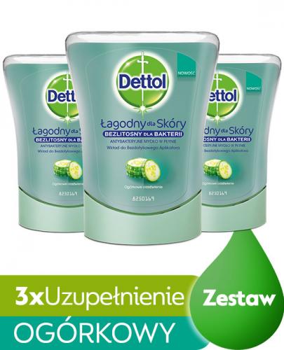 Dettol Mydło ogórkowe orzeźwienie 3 x 250 ml - cena, opinie, właściwości - Apteka internetowa Melissa
