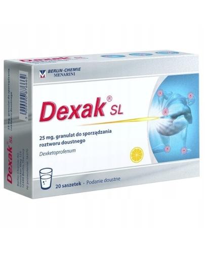Dexak SL 25mg * 20sasz.    BERLIN-CHEMIE